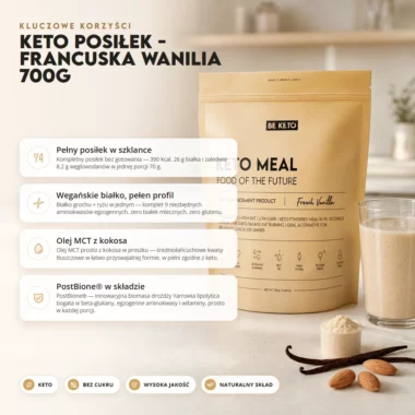Posiłek Keto - Francuska Wanilia 750g - BeKeto