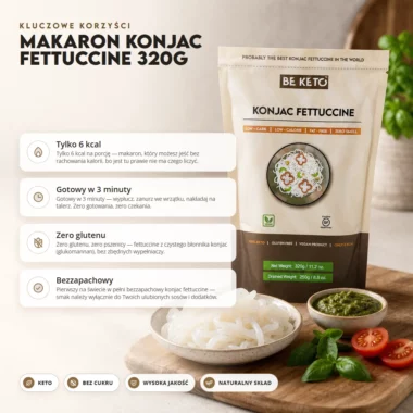 Makaron Konjac BIO Fettuccine 320g - BeKeto