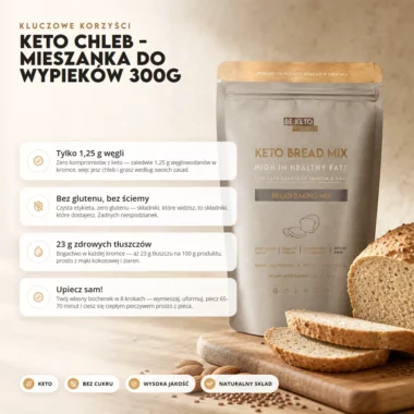 Mieszanka Do Wypieku Keto Chleba 300g - BeKeto
