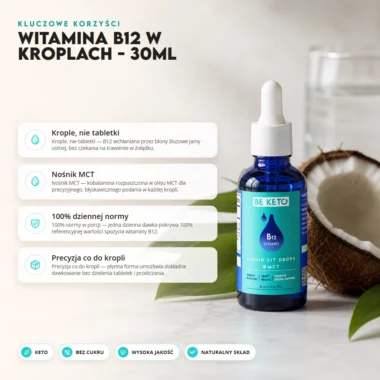 Witamina B12 w Kroplach 30ml - BeKeto