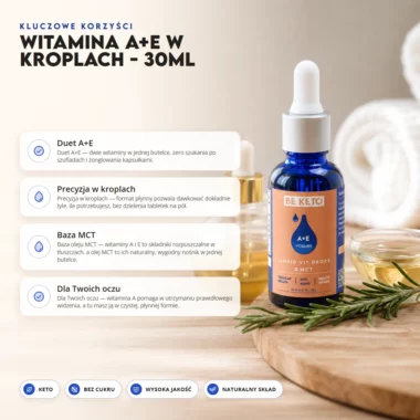 Witamina A+E w Kroplach 30ml - BeKeto