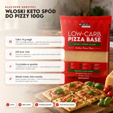 Spód do Pizzy Keto Włoski 100g - BeKeto