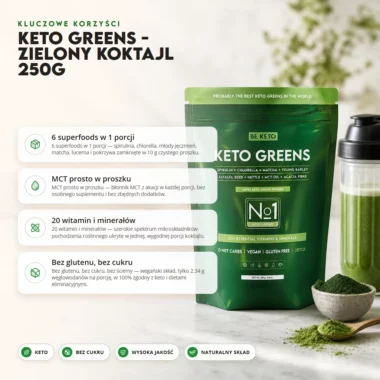 Zielony Koktajl Greens Keto 250g - BeKeto