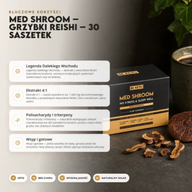 Grzybki Reishi Med Shroom 30 saszetek - Med Shroom