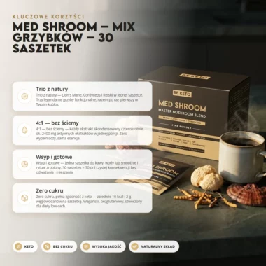Mix Grzybków Med Shroom 30 saszetek - BeKeto