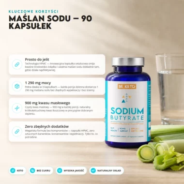 Maślan Sodu 90 kaps - Beketo