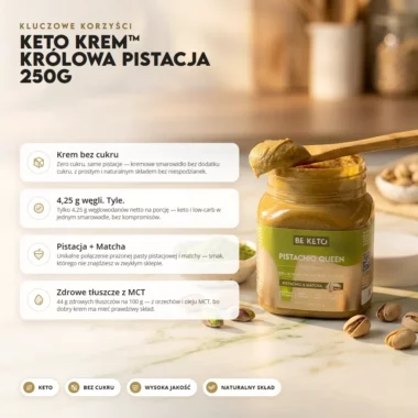 Krem Keto - Królowa Pistacja 250g - Beketo