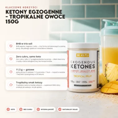 Ketony Egzogenne Tropikalne Owoce - 150g -  Beketo