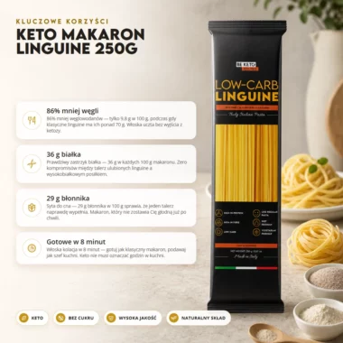 Makaron Keto Linguine 250g - Beketo