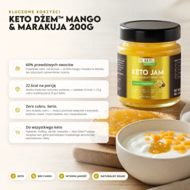 Dżem Keto - Mango & Marakuja 200g - Beketo
