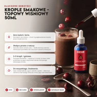 Krople Smakowe - Topowy Wiśniowy 50ml - Beketo