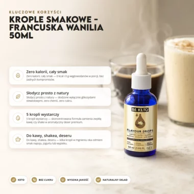 Krople Smakowe - Francuska Wanilia 50ml - Beketo