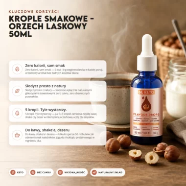 Krople Smakowe - Orzech Laskowy 50ml - Beketo