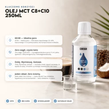 Olej MCT C8+C10 250ml - BeKeto