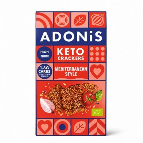 Keto Krakersy w Stylu Śródziemnomorskim 60g - Adonis