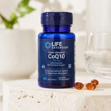 Super Ubiquinol CoQ10 ze Wzmocnionym Wsparciem Mitochondriów 100mg 60 miękkich kapsułek - Life Extension