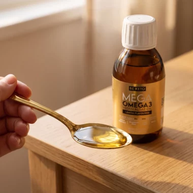 MEGA Omega 3 Wegańska - Olej z Alg Cytrynowy 150ml - BeKeto