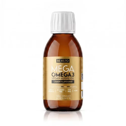 MEGA Omega 3 Wegańska - Olej z Alg Cytrynowy 150ml - BeKeto