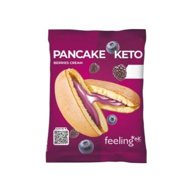 Pancake Keto z Kremem - Owoce Leśne 50g - Feeling Ok