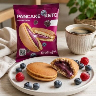 Pancake Keto z Kremem - Owoce Leśne 50g - Feeling Ok