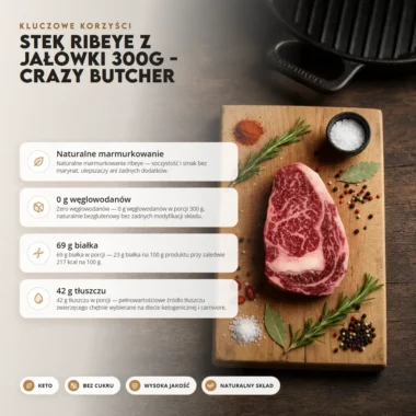 Stek Ribeye z Jałówki 300g - Crazy Butcher