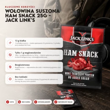 Wołowina Suszona Ham Snack 25g - Jack Link's