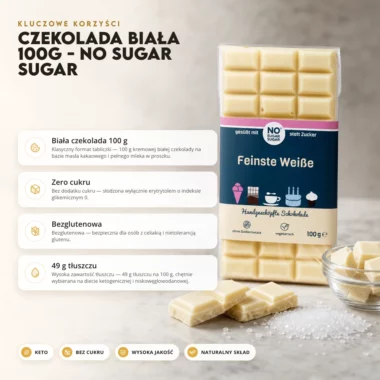 Czekolada Biała 100g - No Sugar Sugar