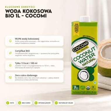 Woda Kokosowa BIO 1l - Cocomi
