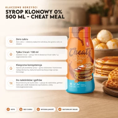 Syrop klonowy 0% 500 ml - Cheat Meal