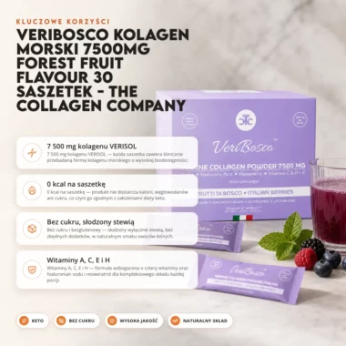 VeriBosco Kolagen Morski 7500mg Forest Fruit Flavour 30 saszetek - The Collagen Company