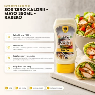 Sos Zero Kalorii - Mayo 350ml - Rabeko