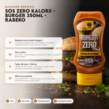 Sos Zero Kalorii - Burger 350ml - Rabeko