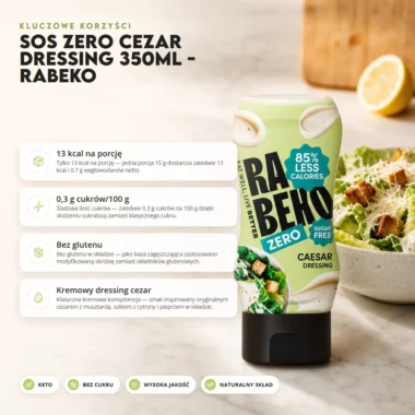 Sos Zero Cezar Dressing 350ml - Rabeko