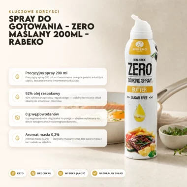 Spray do Gotowania - Zero Maślany 200ml - Rabeko