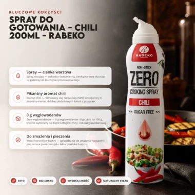 Spray do Gotowania - Chili 200ml - Rabeko