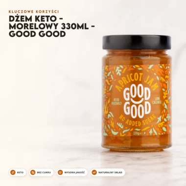 Dżem Keto - Morelowy 330ml - Good Good