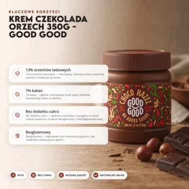 Krem Czekolada Orzech 350g - Good Good