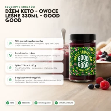 Dżem Keto - Owoce Leśne 330ml - Good Good