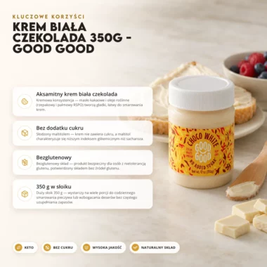 Krem Biała Czekolada 350g - Good Good