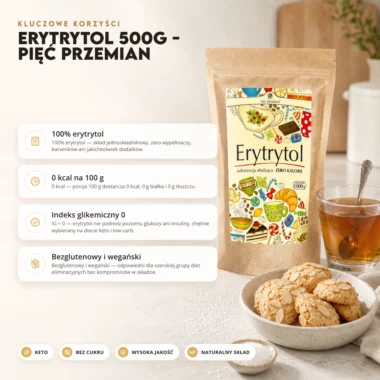 Erytrytol 500g - Pięć Przemian