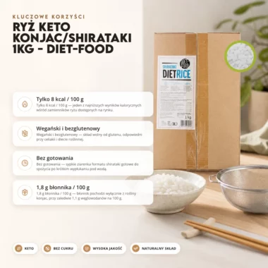 Ryż Keto Konjac/Shirataki 1kg - Diet-Food