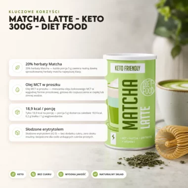 Matcha Latte - Keto 300g - Diet Food