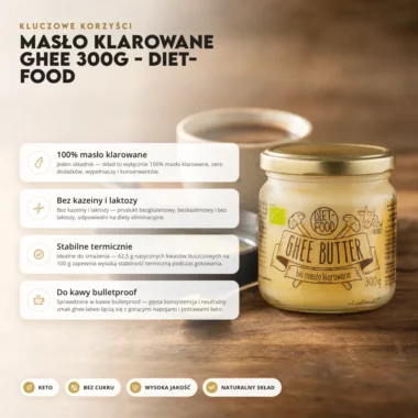 Masło klarowane GHEE 300g - Diet-Food
