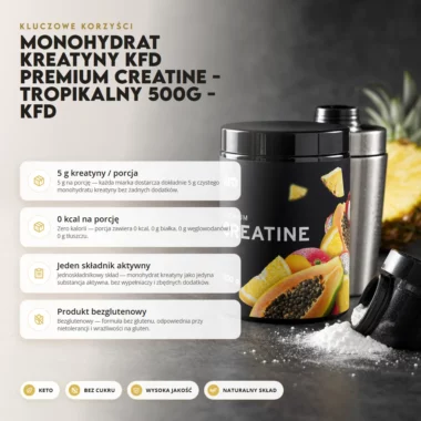 Monohydrat Kreatyny KFD Premium Creatine - Tropikalny 500g - KFD