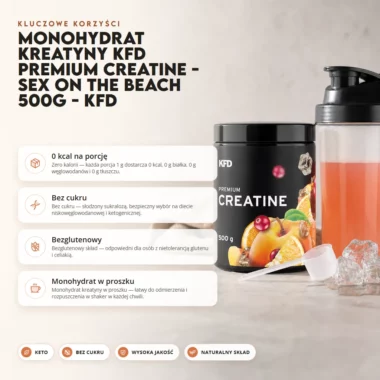 Monohydrat Kreatyny KFD Premium Creatine - Sex On The Beach 500g - KFD