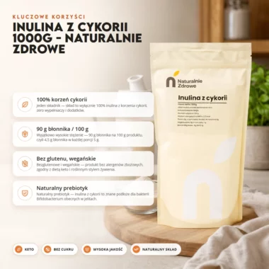 Inulina z cykorii 1000g - Naturalnie Zdrowe