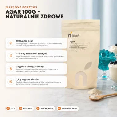 Agar 100g - Naturalnie Zdrowe