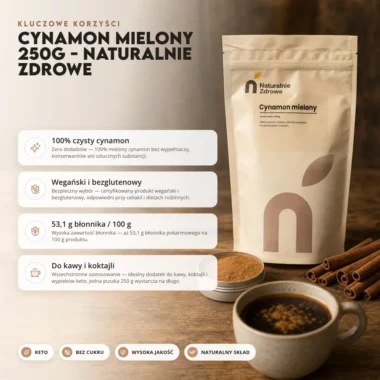 Cynamon Mielony 250g - Naturalnie Zdrowe