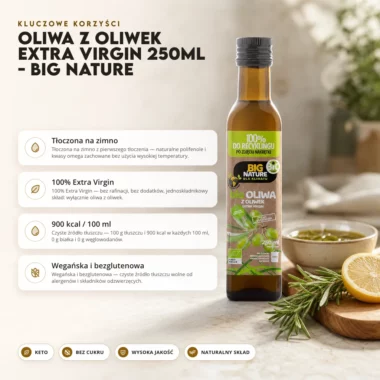 Oliwa z Oliwek Extra Virgin 250ml - Big Nature