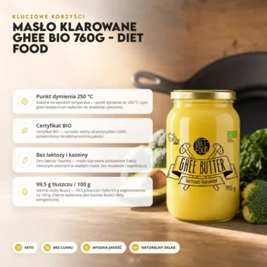 Masło Klarowane GHEE BIO 760g - Diet Food